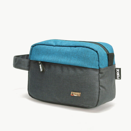 Force Linen Accessories and Toiletry Handbag - Gray / teal blue - Unisex-FCN008 - FORCE STORES