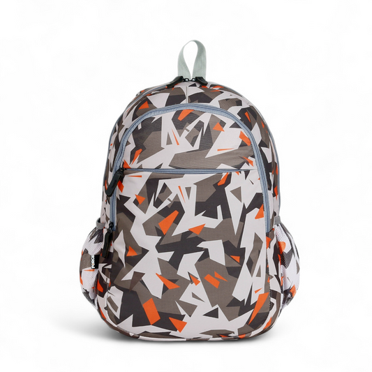 Force Backpack Unisex -Gray-Orang Camouflage pattern - new edition - FNE033