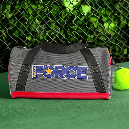 FORCE Sports Bag Mesh GRAY/ Red-GM-119 - FORCE STORES