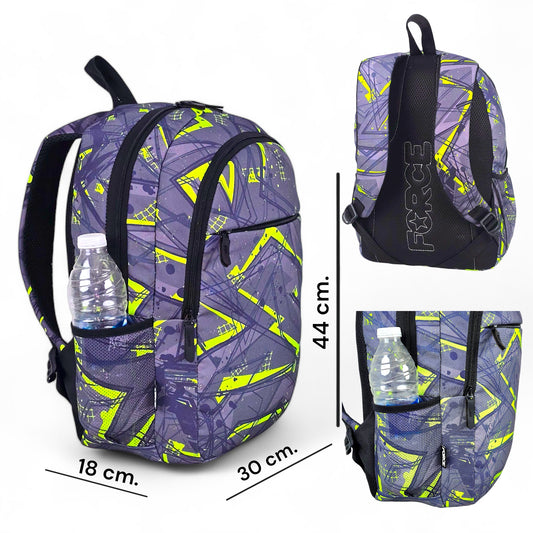 Force Backpack Unisex -Gray Camouflage pattern - new edition - FNE032