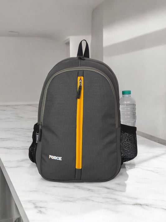Force Basic Backpack-full waterproof-Dark Gray With yellow zipper FDB-2019