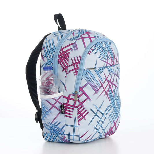 Force Backpack Unisex -blue & pink pattern - new edition - FNE-009 - FORCE STORES