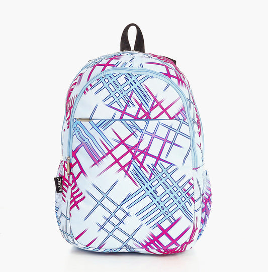 Force Backpack Unisex -blue & pink pattern - new edition - FNE-009 - FORCE STORES