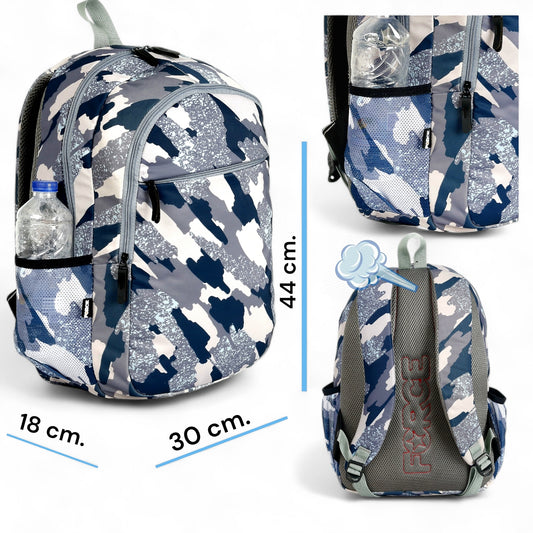 Force Backpack Unisex -Dark Camouflage pattern - new edition - FNE-003