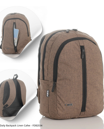 FORCE  Daily Backpack Linen Cafee - FDB2034