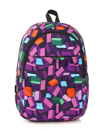 Force Backpack Unisex -purple pattern - new edition - FNE-012 - FORCE STORES