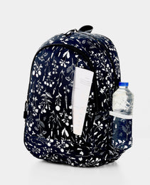 Force Backpack Unisex - floral pattern black - new edition - FNE-013