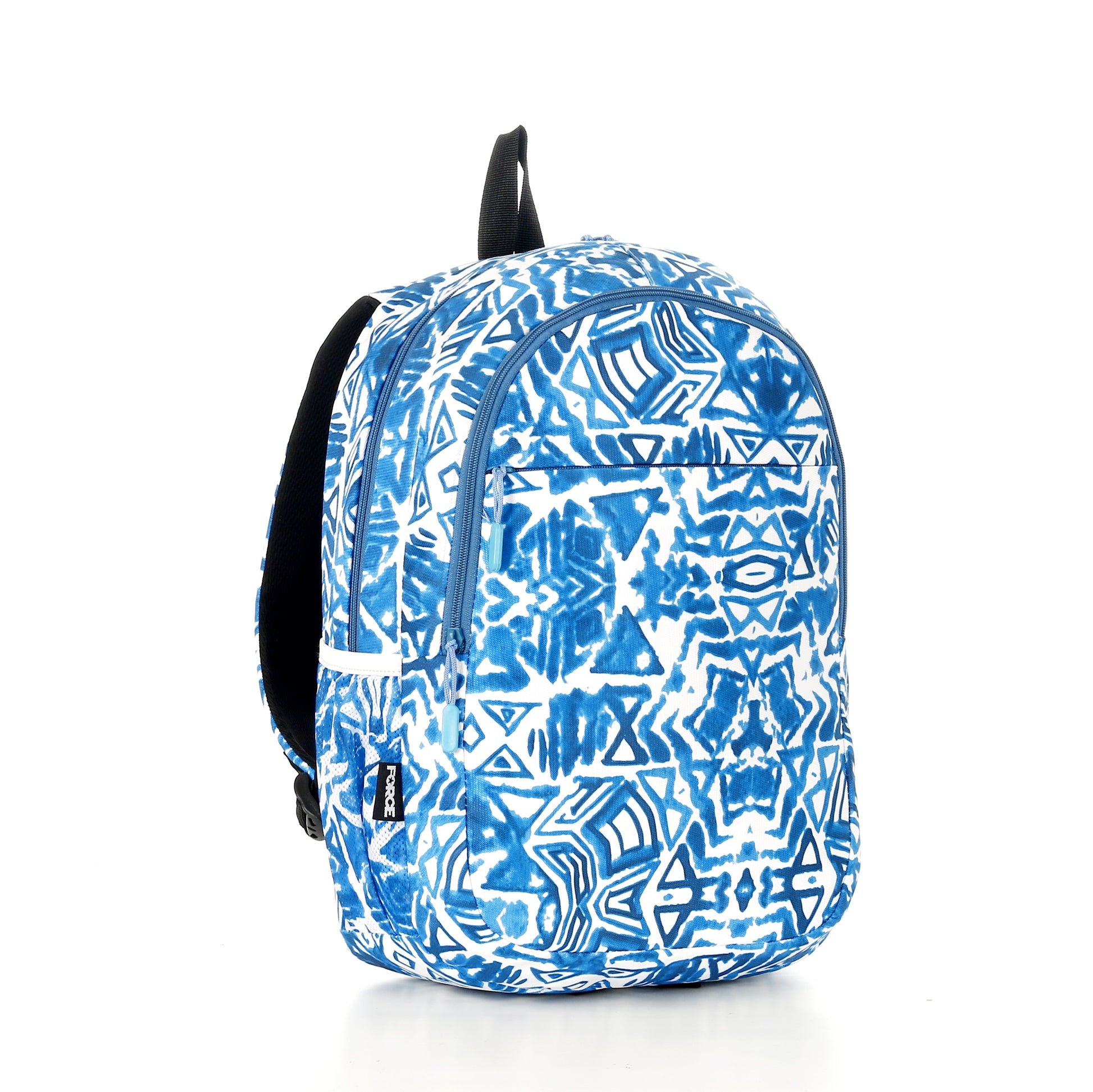 Force Backpack Unisex -blue & white pattern - new edition - FNE-018