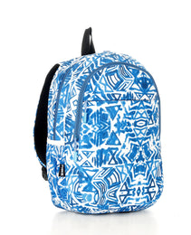 Force Backpack Unisex -blue & white pattern - new edition - FNE-018