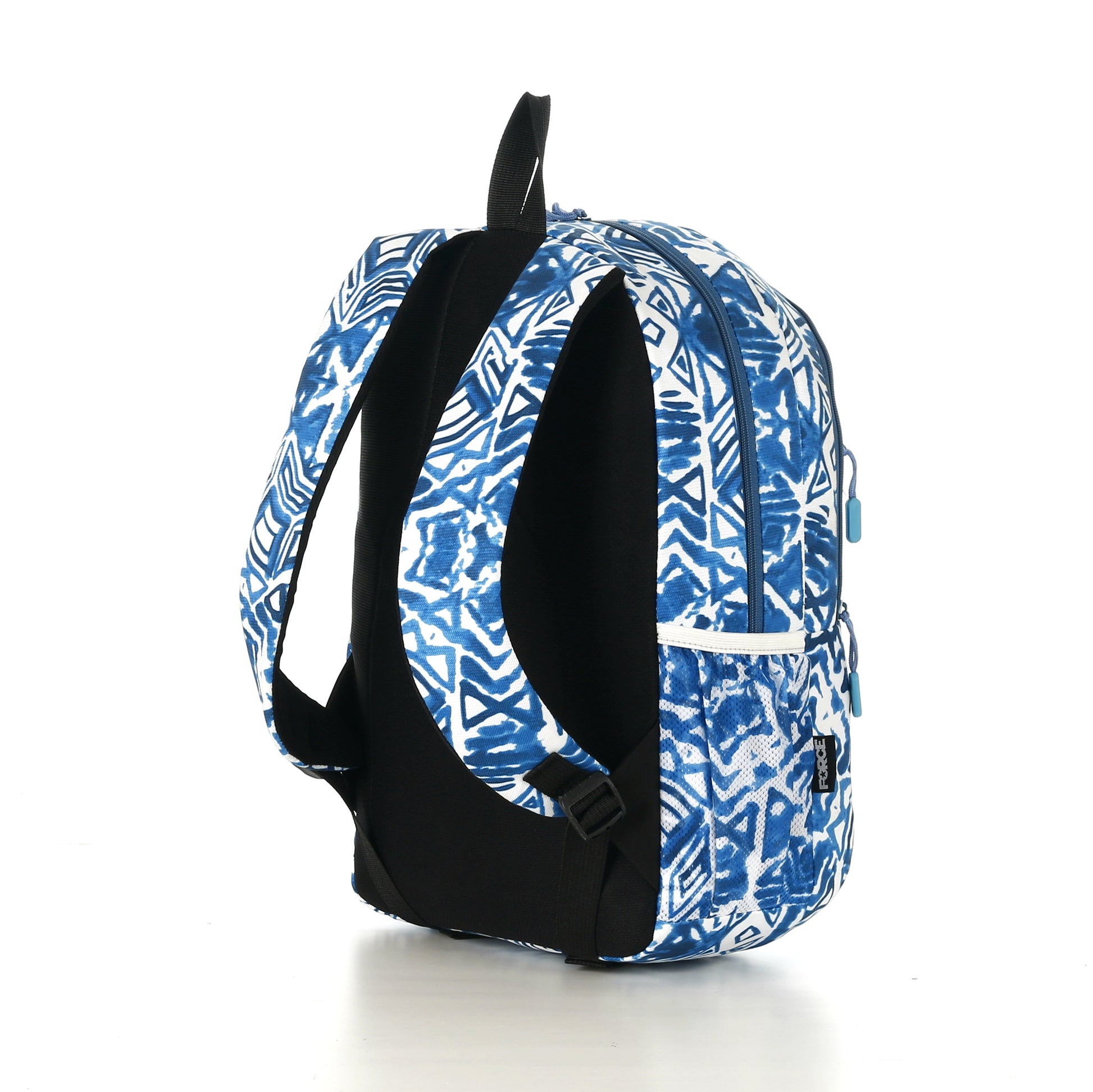 Force Backpack Unisex -blue & white pattern - new edition - FNE-018