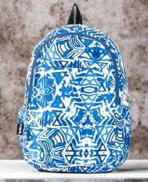 Force Backpack Unisex -blue & white pattern - new edition - FNE-018