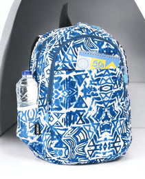 Force Backpack Unisex -blue & white pattern - new edition - FNE-018