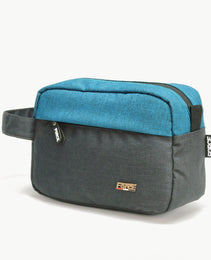Force Linen Accessories and Toiletry Handbag - Gray / teal blue - Unisex-FCN008 - FORCE STORES