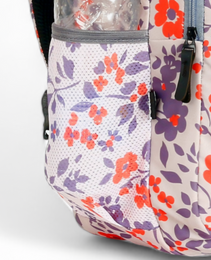 Force Backpack Unisex -floral pattern Orange - new edition - FNE034