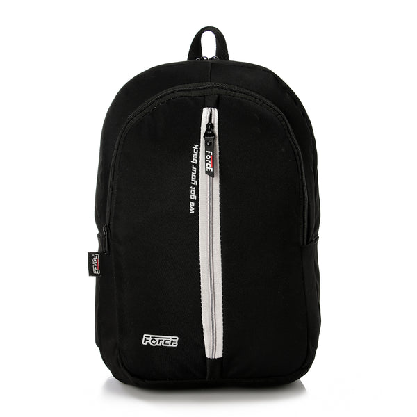 FORCE  Basic Backpack Black/ Gray unisex backpack- FDB-20-30 - FORCE STORES