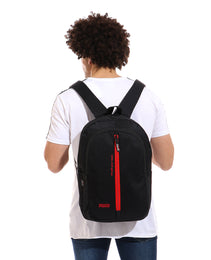 FORCE  Basic Backpack Black/ Red unisex backpack- FDB-20-31 - FORCE STORES