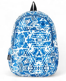 Force Backpack Unisex -blue & white pattern - new edition - FNE-018