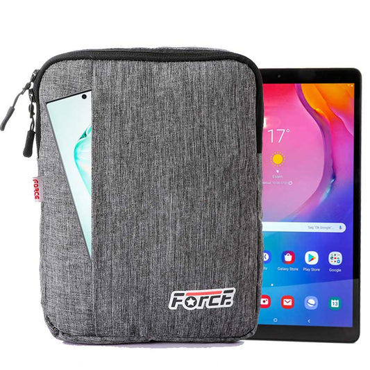 force Laptop Sleeve Compatible with all taplet 10"-Gray Linen-waterproof- s10105 - FORCE STORES