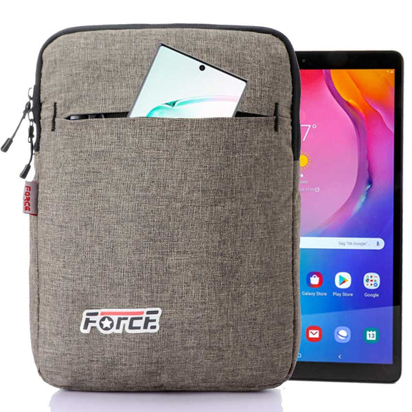 force Laptop Sleeve Compatible with all taplet 10"- coffee Linen-waterproof- S10104 - FORCE STORES