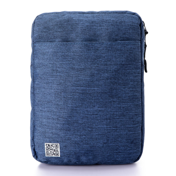 force Laptop Sleeve Compatible with all taplet 10"-NAVY Linen-waterproof- S10107 - FORCE STORES