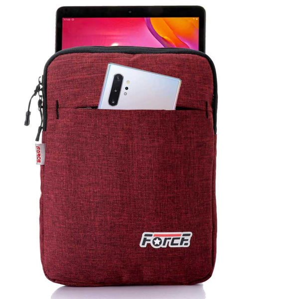 force Laptop Sleeve Compatible with all taplet 10"-Gray Linen-waterproof- s10106 - FORCE STORES