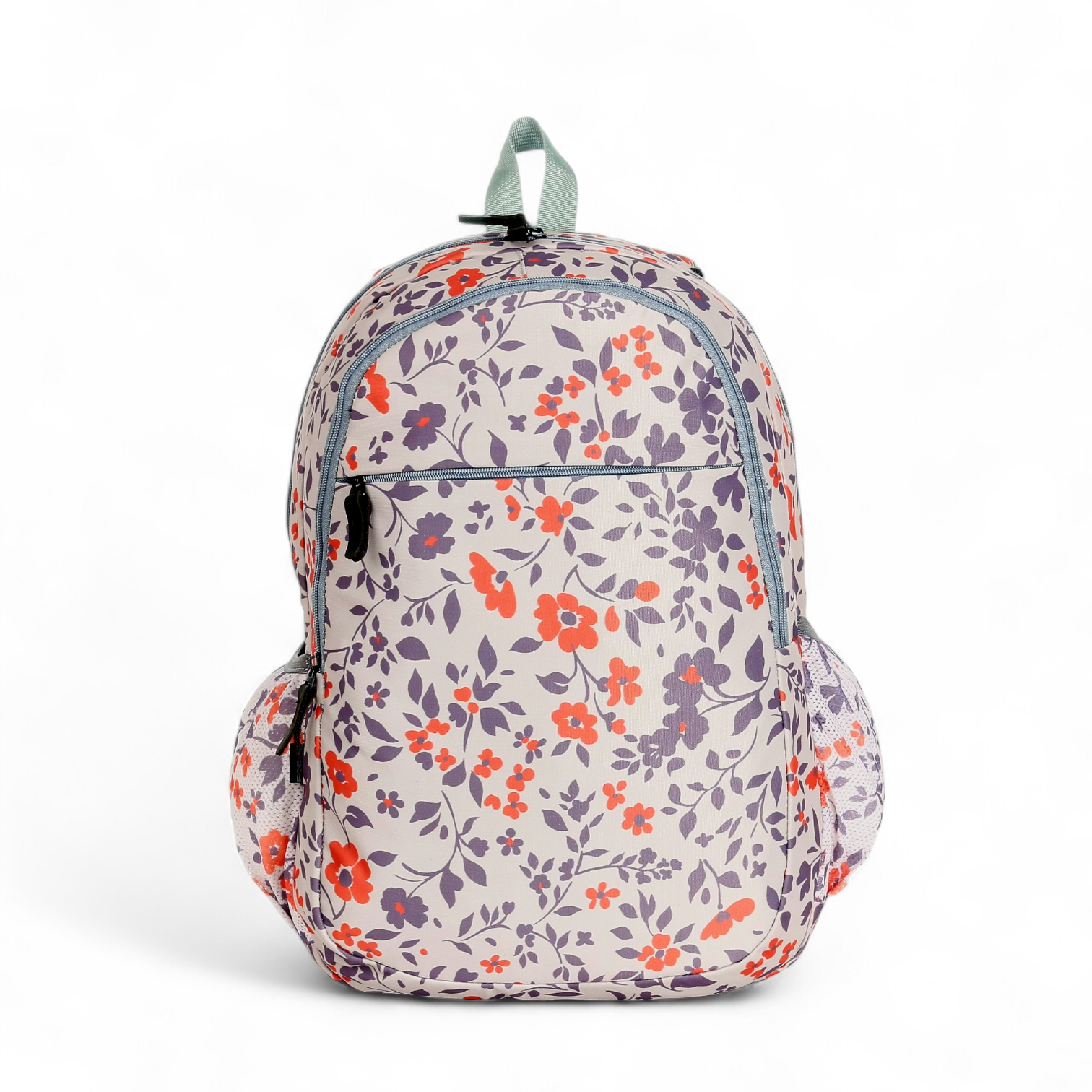 Force Backpack Unisex -floral pattern Orange - new edition - FNE034