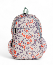 Force Backpack Unisex -floral pattern Orange - new edition - FNE034