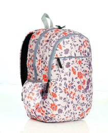 Force Backpack Unisex -floral pattern Orange - new edition - FNE034