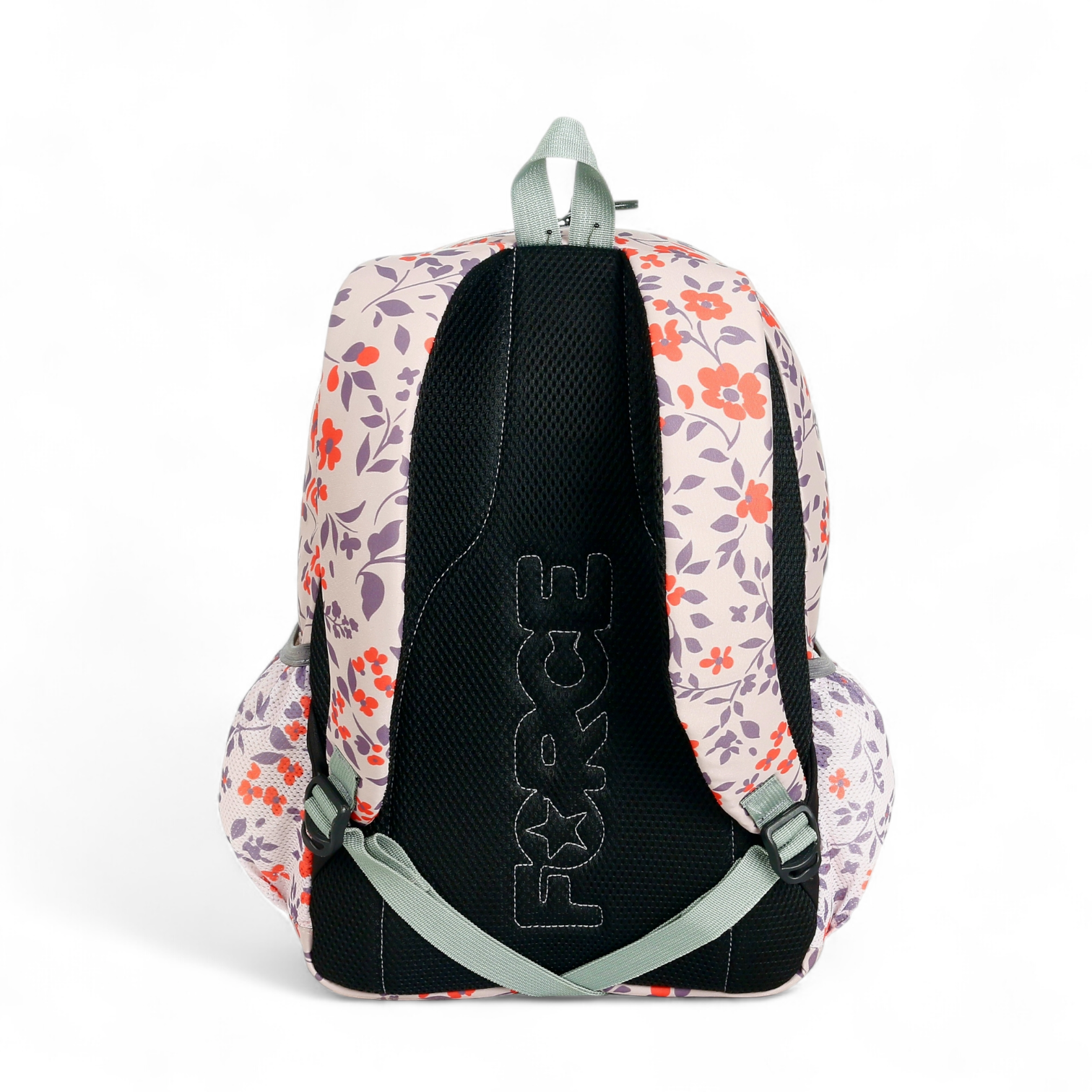 Force Backpack Unisex -floral pattern Orange - new edition - FNE034