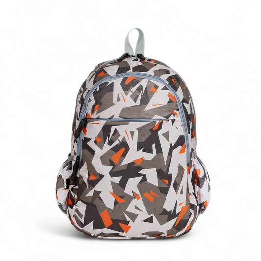 Force Backpack Unisex -Gray-Orang Camouflage  pattern - new edition - FNE033