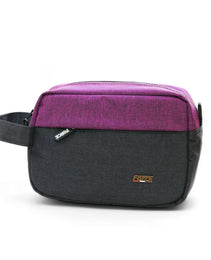 Force Linen Accessories and Toiletry Handbag - Gray / purble- for Unisex-FCN005