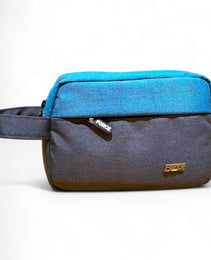 Force Linen Accessories and Toiletry Handbag - Gray / teal blue - Unisex-FCN008