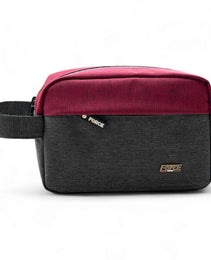 Force Linen Accessories and Toiletry Handbag - Gray/Burgundy - Unisex-FCN001