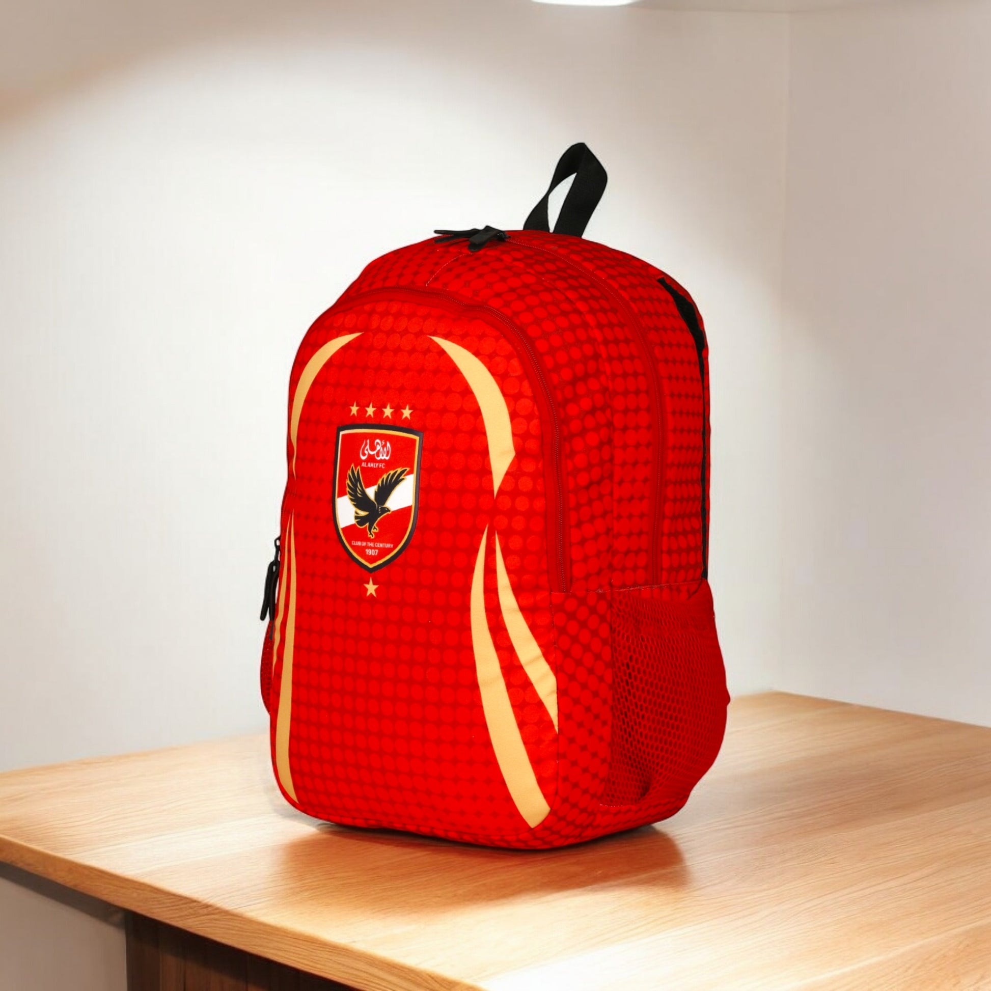 Force Backpack Unisex -Ahly pattern 2025 -Red - new edition - FNE-907-2025