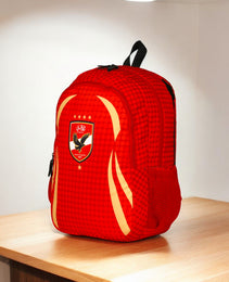 Force Backpack Unisex -Ahly pattern 2025 -Red - new edition - FNE-907-2025