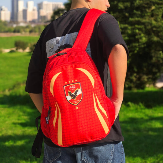 Force Backpack Unisex -Ahly pattern 2025 -Red - new edition - FNE-907-2025