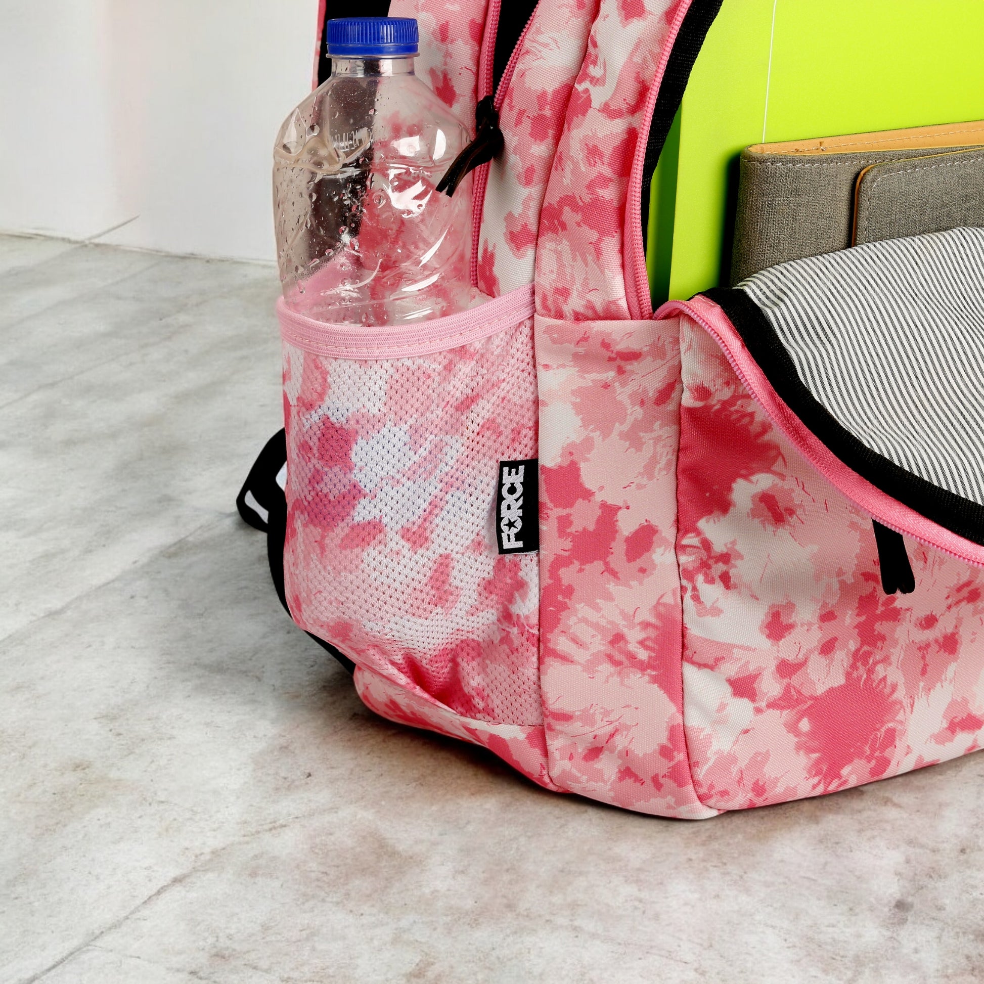 Force Backpack Unisex -pink splash pattern - new edition - FNE-006