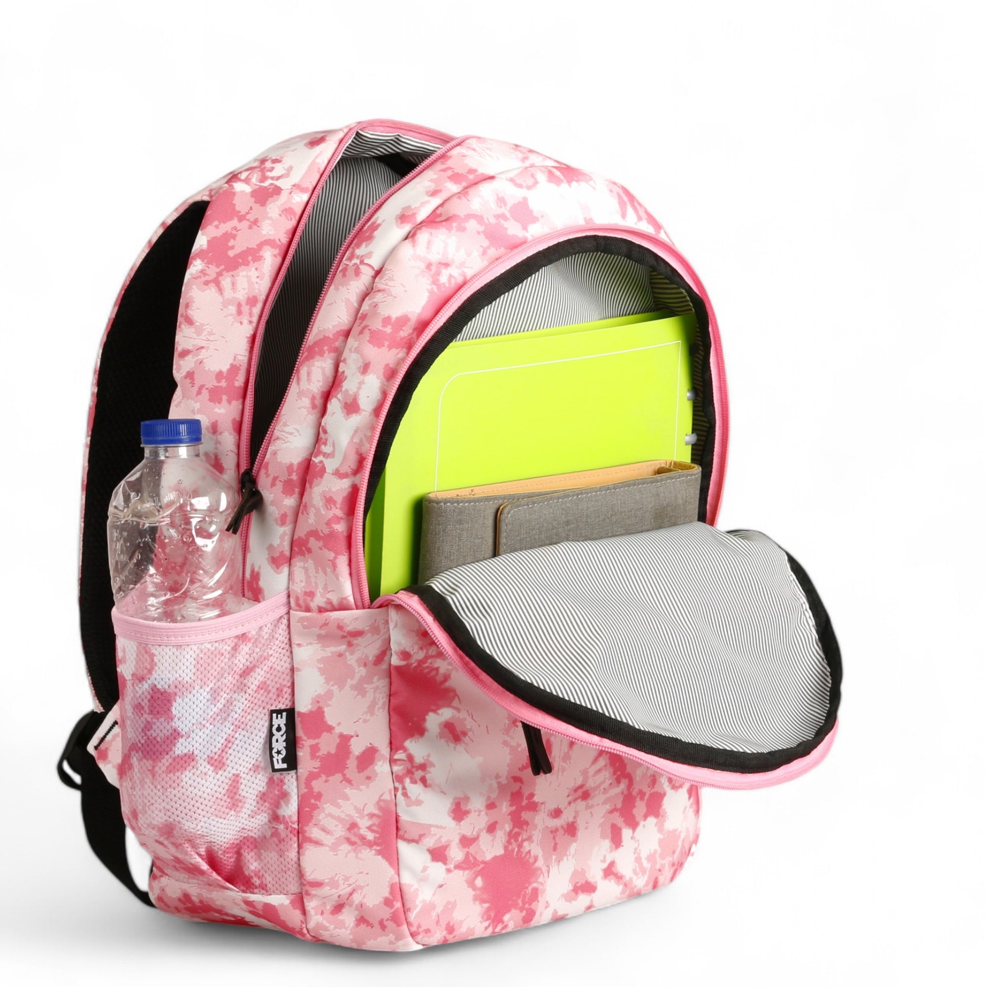 Force Backpack Unisex -pink splash pattern - new edition - FNE-006