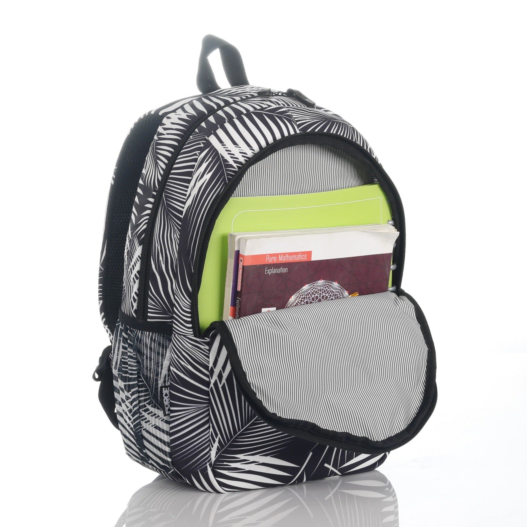 Force Backpack Unisex -black & white pattern - new edition - FNE-008