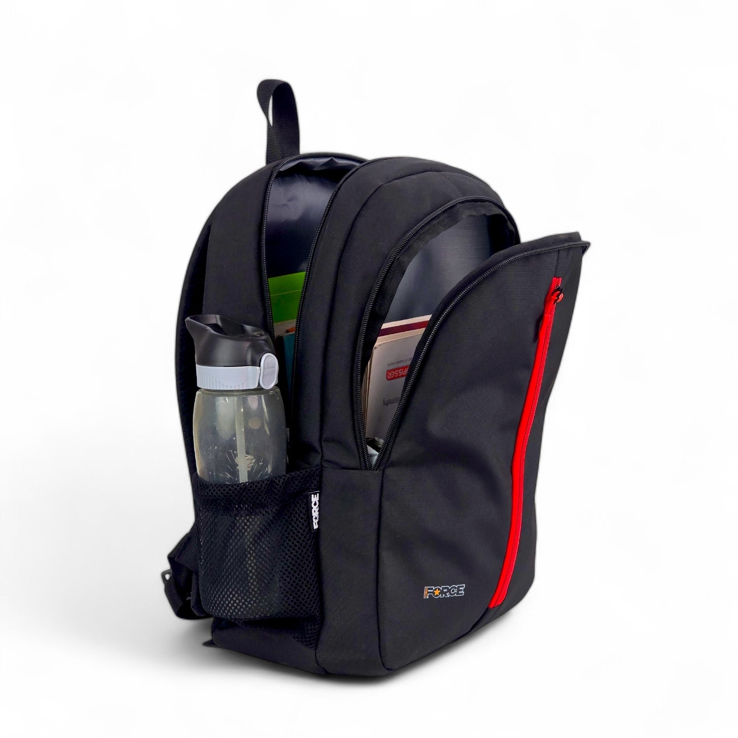 Force Basic Unisex Backpack Black/Red FDB-20-31