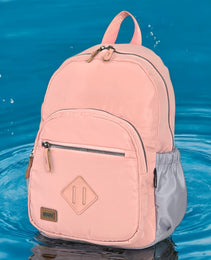 Force Girls Small Waterproof Backpack | Pink-Gray | Size 37 x 24 x 14 cm - Model FMG01