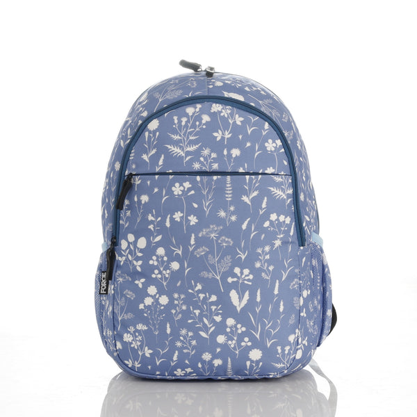 Force Backpack Unisex - floral pattern blue - new edition - FNE07