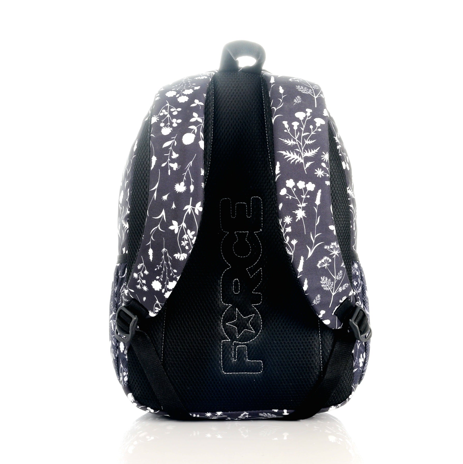 Force Backpack Unisex - floral pattern black - new edition - FNE-013