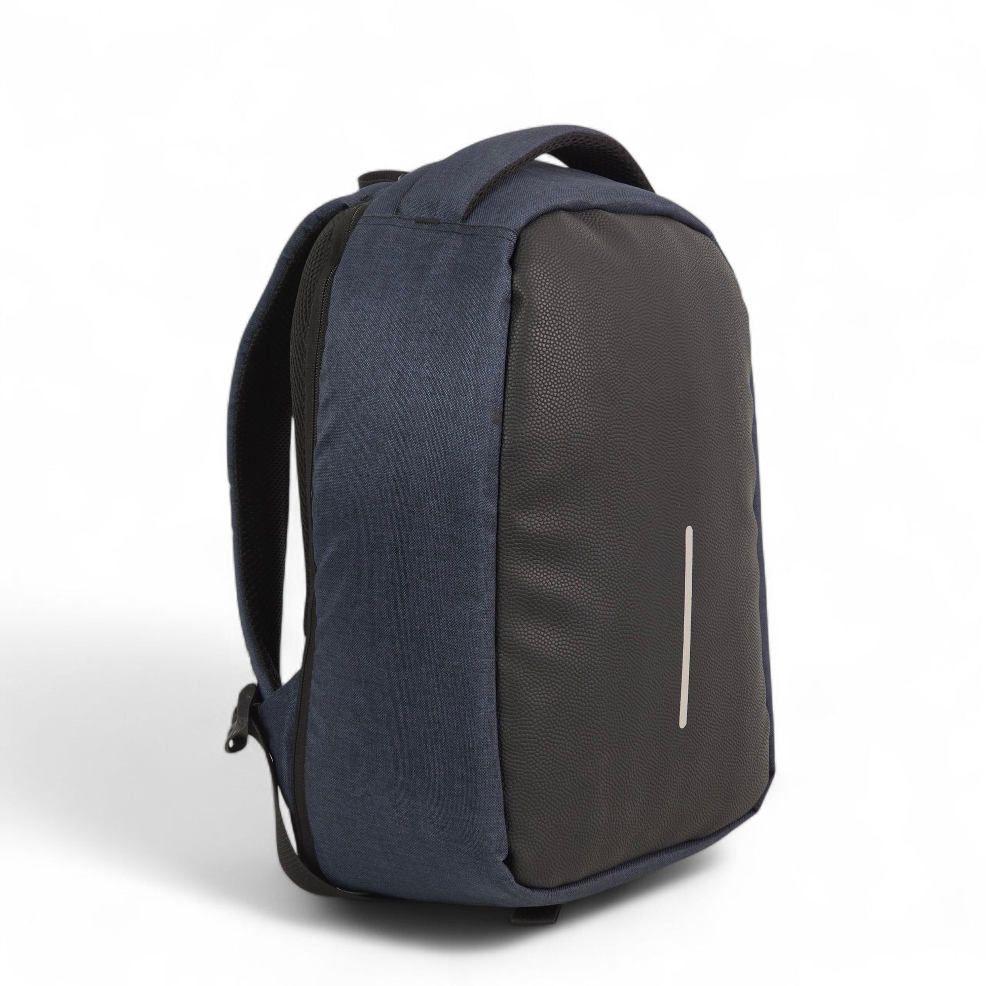 Force 20 Inch Business Laptop Bag for Travel and Short Trips - Anti-theft bag - Black&Navy linen - Anti-theft-11