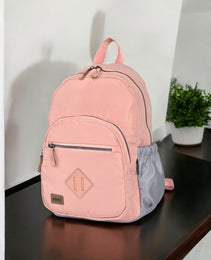 Force Girls Small Waterproof Backpack | Pink-Gray | Size 37 x 24 x 14 cm - Model FMG01