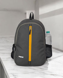 Force Basic Backpack-full waterproof-Dark Gray With yellow zipper FDB-20-19