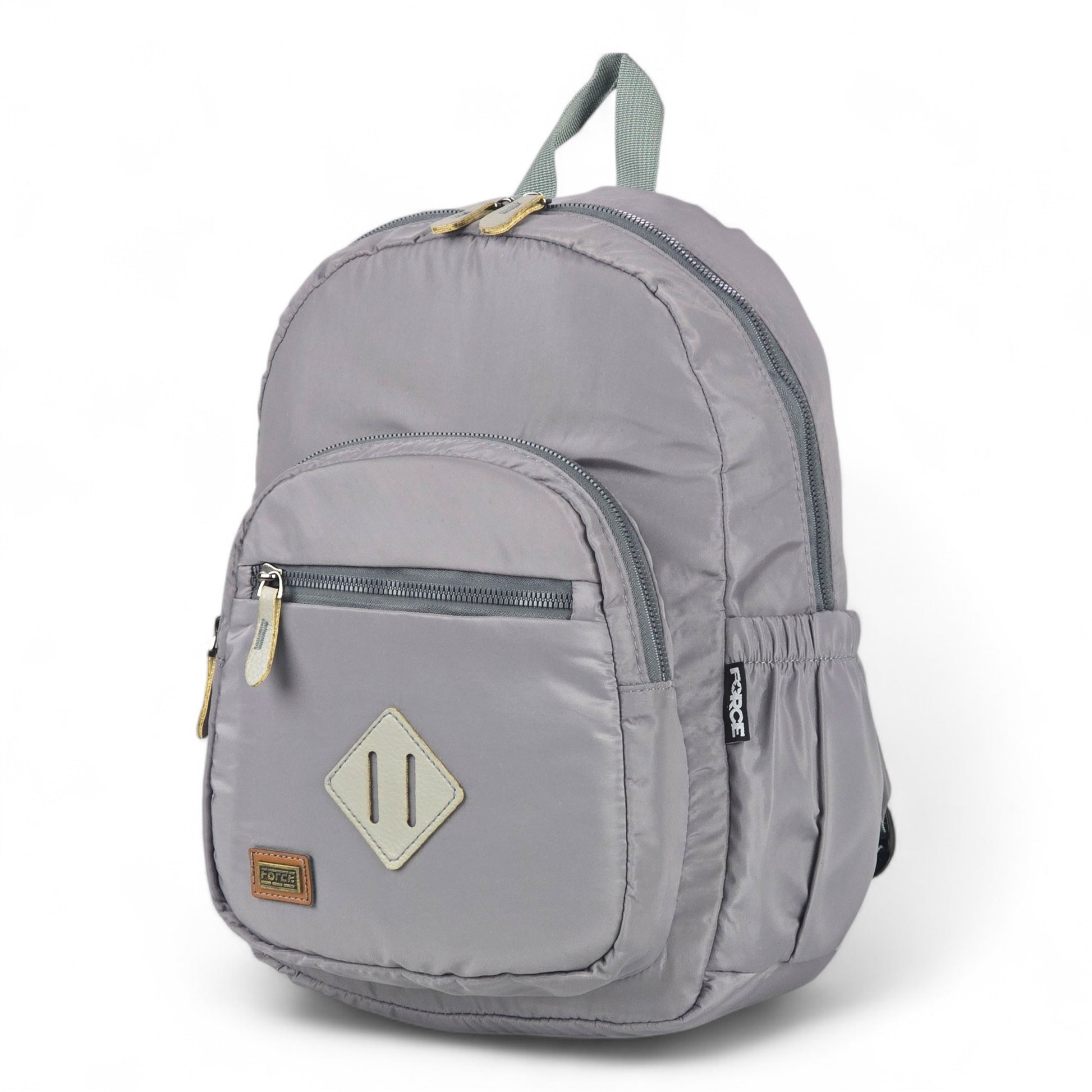 Force Girls Small Waterproof Backpack | Gray | Size 37 x 24 x 14 cm - Model FMG03