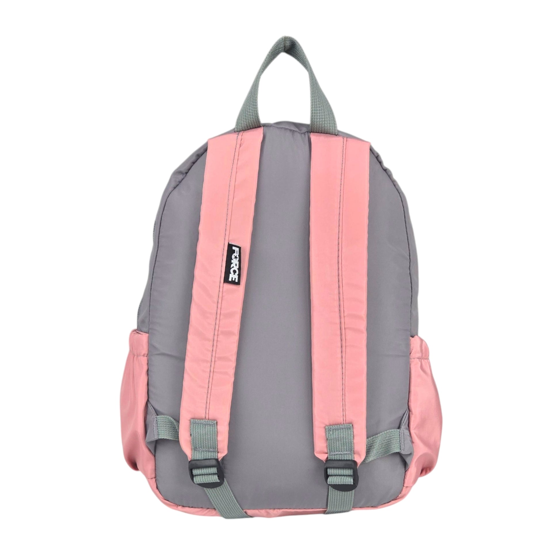 Force Girls Small Waterproof Backpack | Gray-pink | Size 37 x 24 x 14 cm - Model FMG02