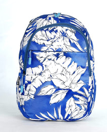 Force Backpack Unisex -floral pattern blue - new edition - FNE031