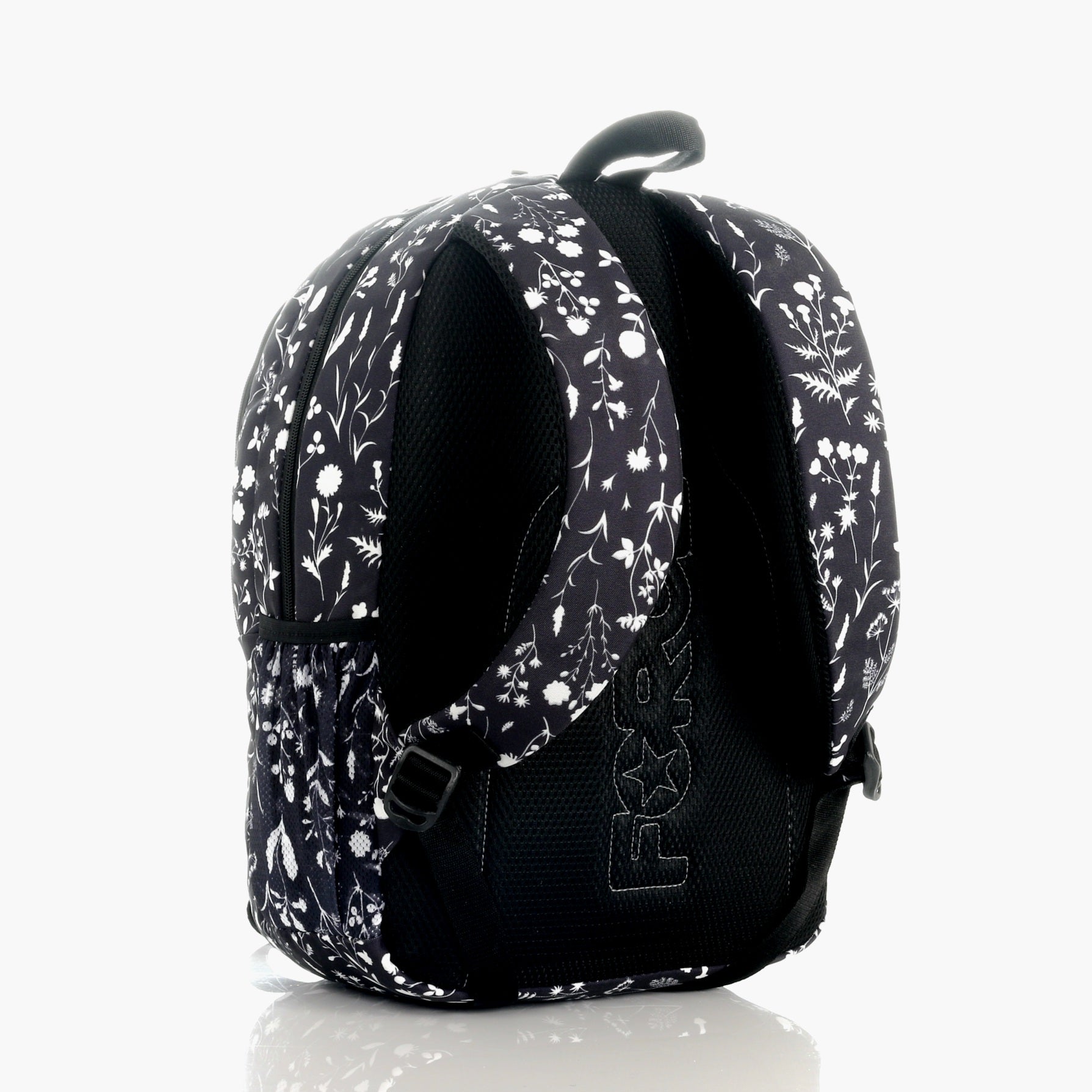 Force Backpack Unisex - floral pattern black - new edition - FNE-013